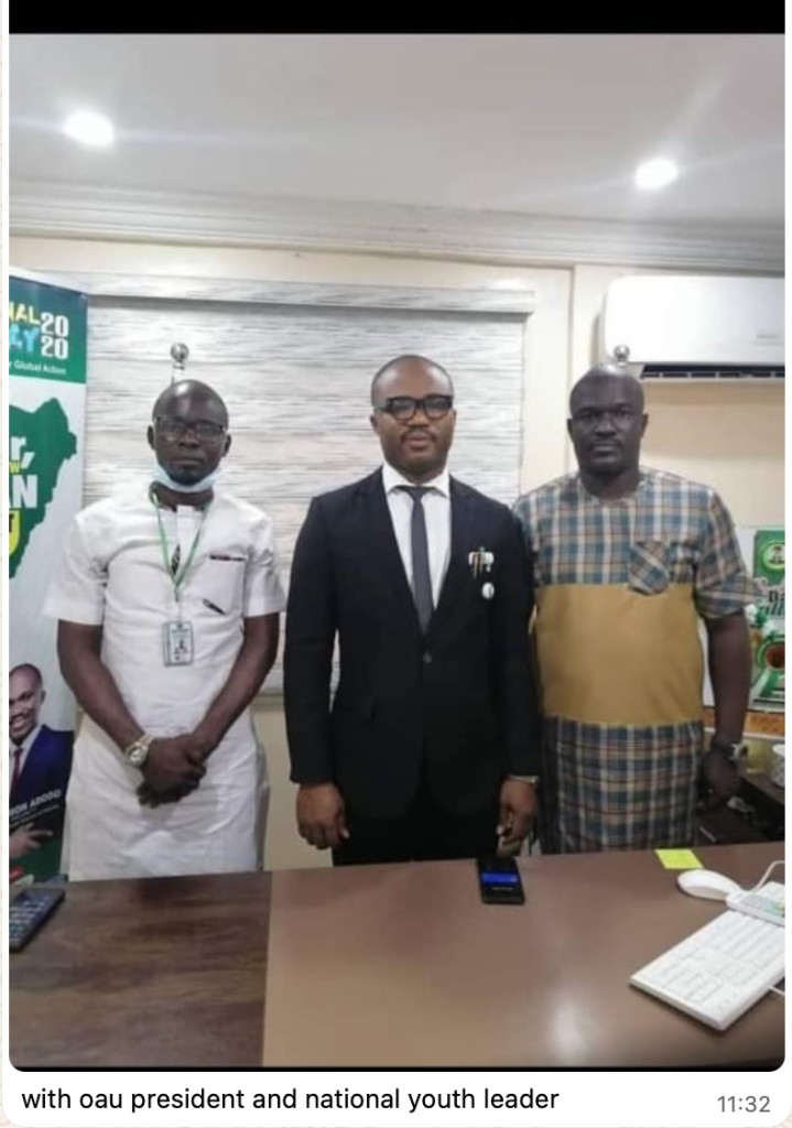 with oau president and national youth leader
