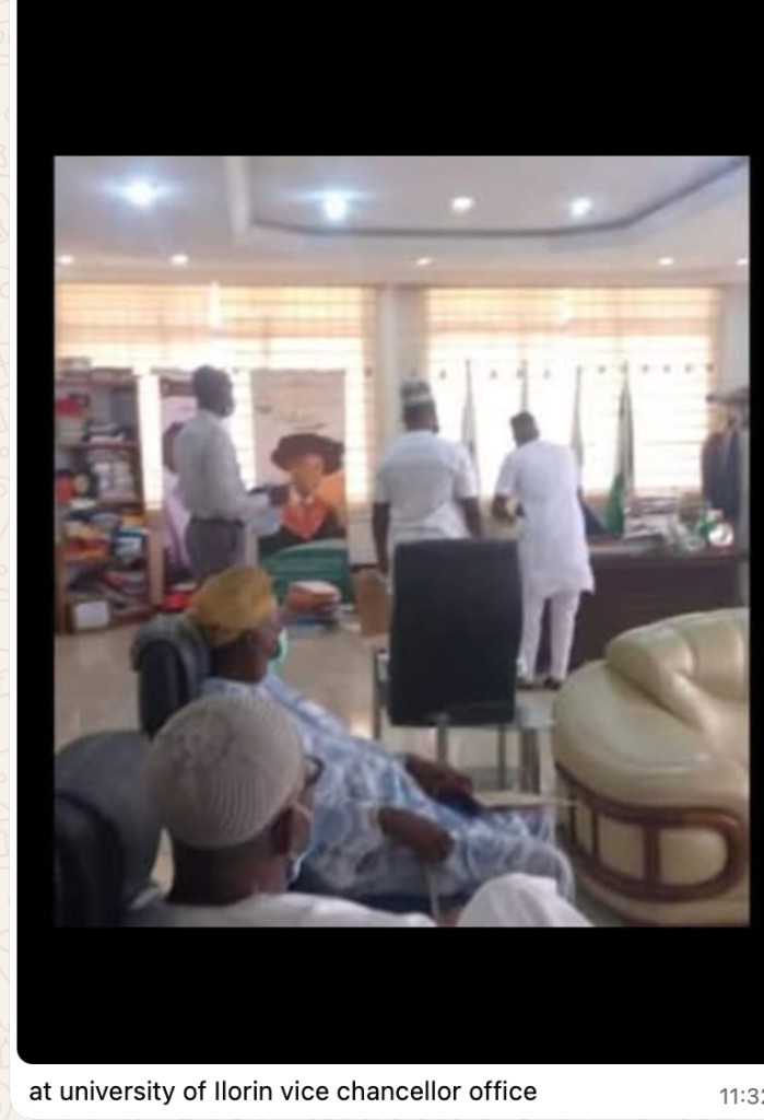 at university of llorin vice chancellor office