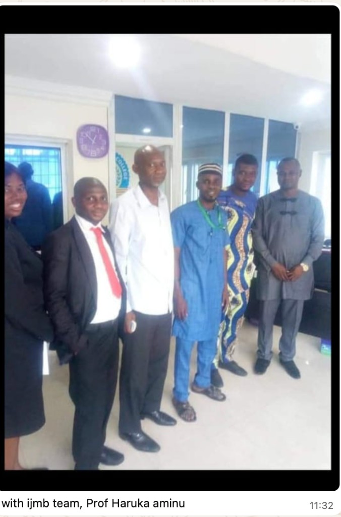 with ijmb team, Prof Haruka aminu