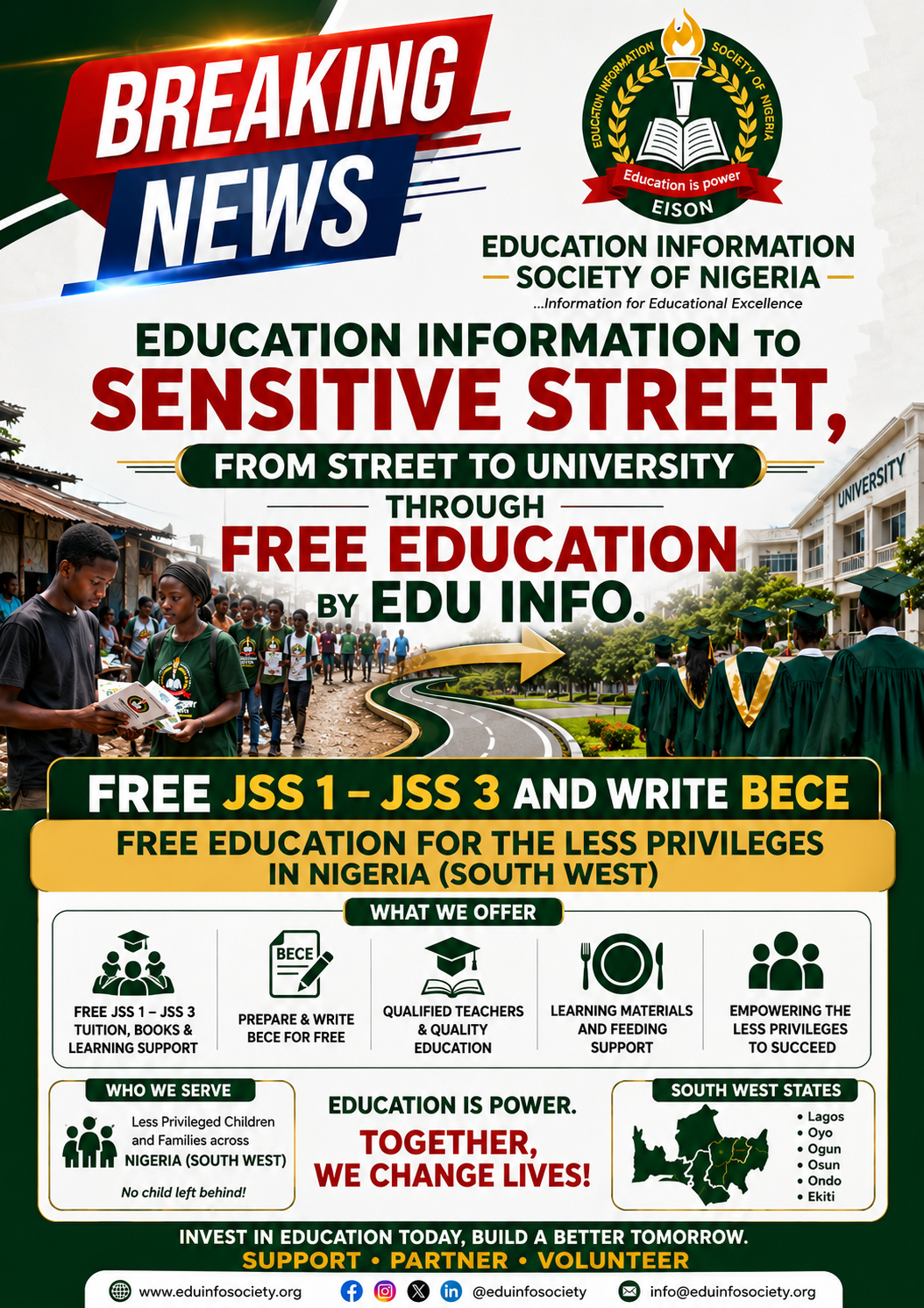 FREE EDUCATION JSS 1 -JSS3